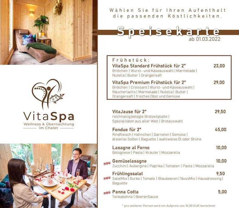 Chalet Vitaspa - Whirlpool & Sauna Privatspa Pegnitz Eksteriør billede